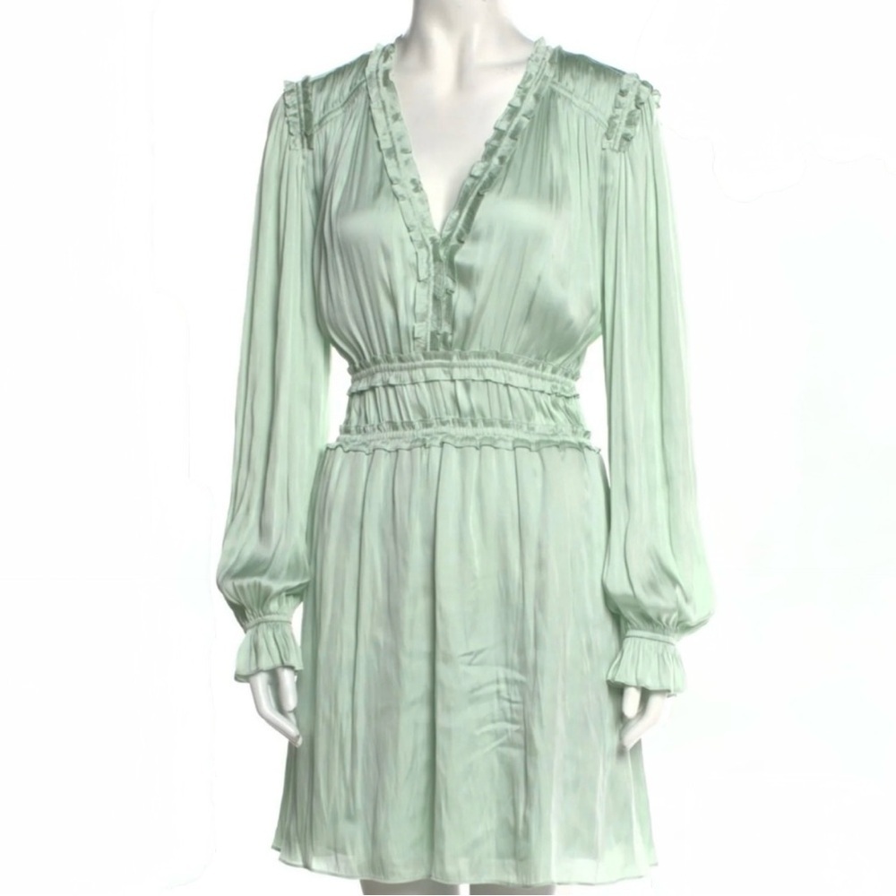 NWT! The Kooples Elegant Mint Green Women's Dress, Size 1 - Picture 3 of 16